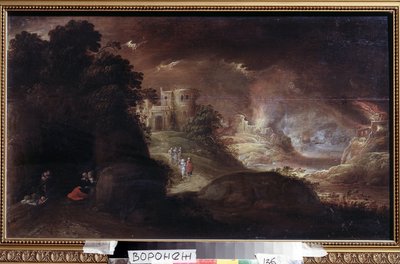Sodom en Gomorra door Flemish School