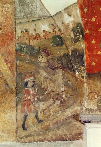 St. Guido, muurschildering uit de crypte, c.1480-1540 door Flemish School