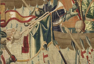 Tapijt met de veroveringen van koning Alfonso V van Portugal (detail) door Flemish School