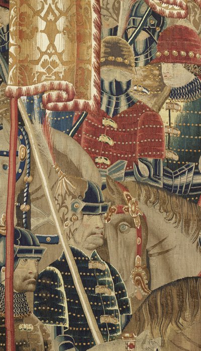Tapijt met de veroveringen van koning Alfonso V van Portugal (detail) door Flemish School