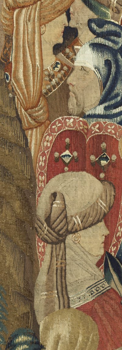 Tapijt met de veroveringen van koning Alfonso V van Portugal (detail) door Flemish School