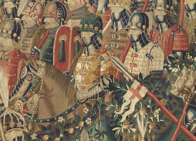 Wandtapijt met de veroveringen van koning Alfons V van Portugal (Conquistas de Alfonso V de Portugal), Tournai. Detail door Flemish School