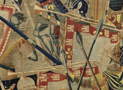 Wandtapijt met de veroveringen van koning Alfons V van Portugal (Conquistas de Alfonso V de Portugal), Tournai. Detail door Flemish School