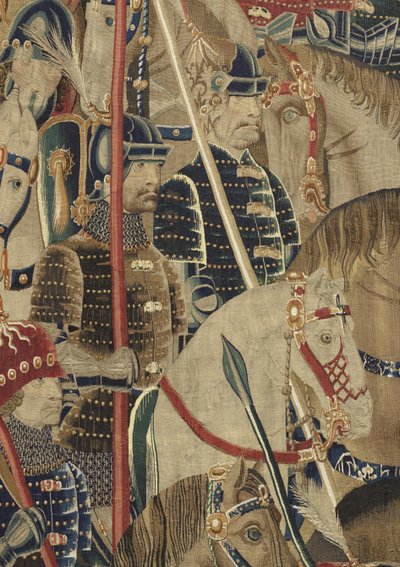 Wandtapijt met de veroveringen van koning Alfons V van Portugal (Conquistas de Alfonso V de Portugal), Tournai. Detail door Flemish School