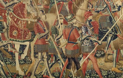 Wandtapijt met de veroveringen van koning Alfons V van Portugal door Flemish School