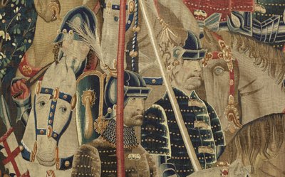 Wandtapijt met de veroveringen van koning Alfons V van Portugal door Flemish School