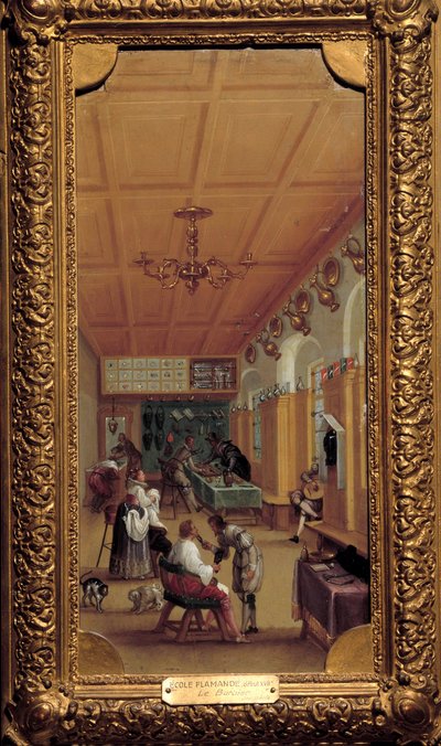De kapperszaak door Flemish School
