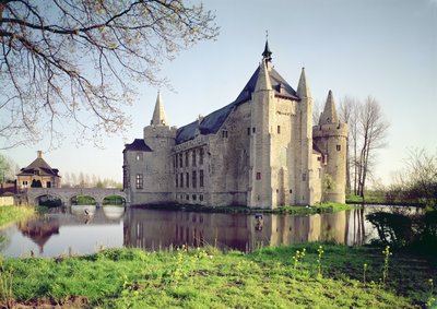 Uitzicht op het kasteel door Flemish School