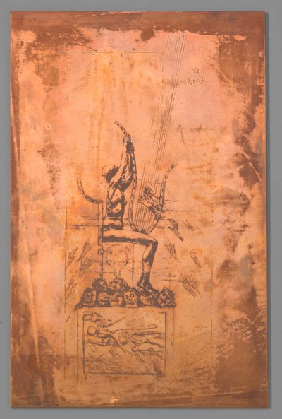 De lier door Félicien Rops (signed by artist)