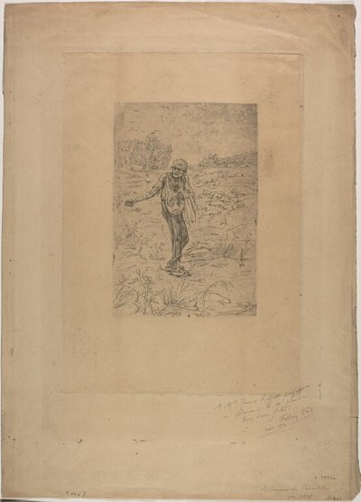 Uitnodiging voor een concert door Félicien Rops