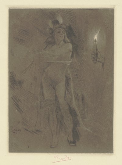 De wraak van een vrouw door Félicien Rops