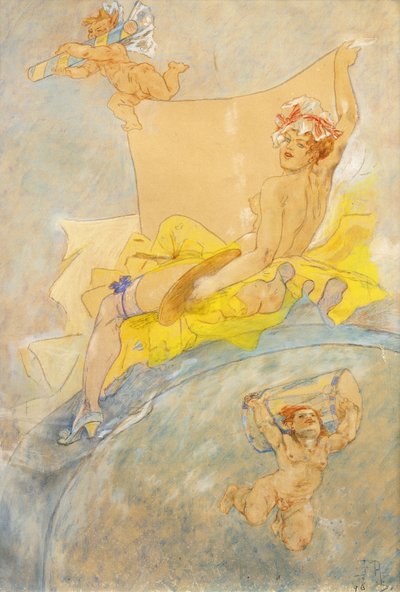 Poster voor een Tentoonstelling; Affiche pour une Exposition, 1896 door Félicien Rops