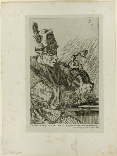 De Drinker door Félicien Rops