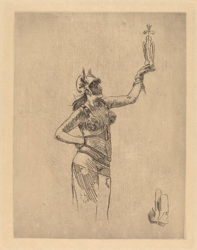 De Valkenier door Félicien Rops