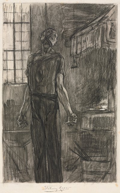 De Gehangene in de Smidse door Félicien Rops