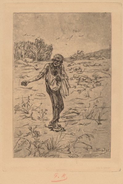 De gelijkenis van de zaaier (Le Semeur de Paraboles) door Félicien Rops