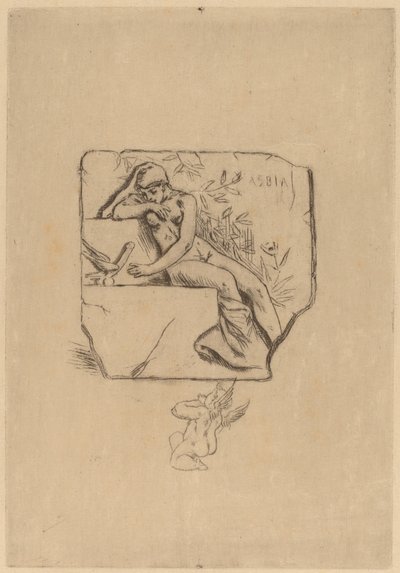 De mus van Lesbie door Félicien Rops