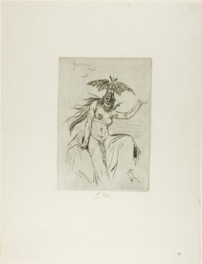 Krijger door Félicien Rops
