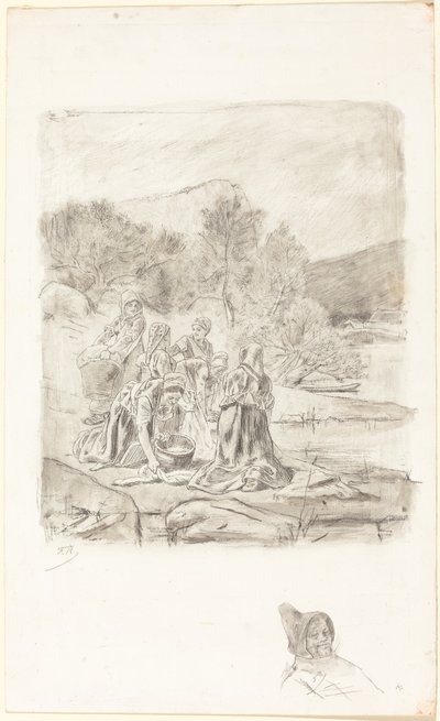 Wasvrouwen door Félicien Rops