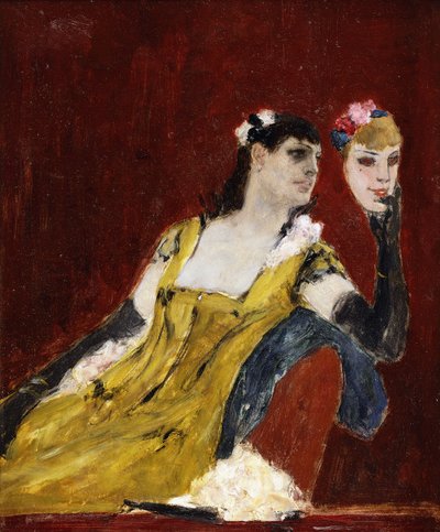 Vrouw met een Masker, ca. 1888 door Félicien Rops