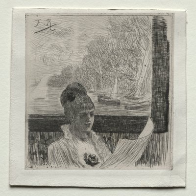 Jonge Vrouw door Félicien Rops