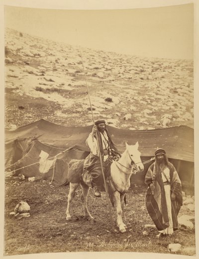 Bedoeïenen van Moab door Félix Bonfils