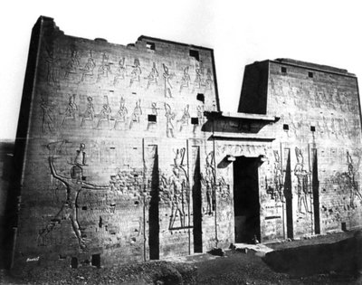 Edfu, Nubië, Egypte door Félix Bonfils