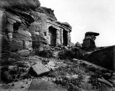 Gebel Silsileh, Egypte, 1878 door Félix Bonfils