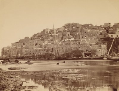 Jaffa, Algemeen Uitzicht vanaf de Zee - Palestina door Félix Bonfils