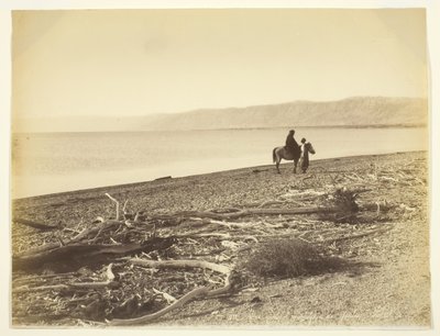 Dode Zee en de bergen van Judea, Palestina, 1875 door Félix Bonfils