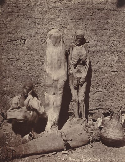 Egyptische mummies door Félix Bonfils