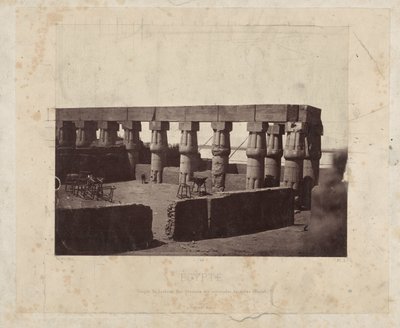 Restanten van de Luxortempel door Félix Bonfils