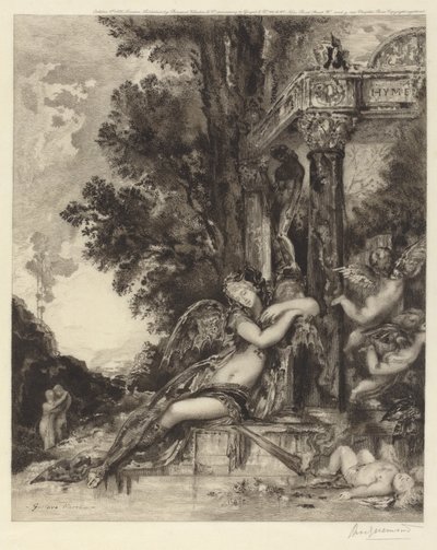 De Godin Discord [La Discord] door Félix Bracquemond, after Gustave Moreau