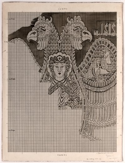 Schematische Tekeningen van Buyid Zijde (1962.264) door Félix Guichert