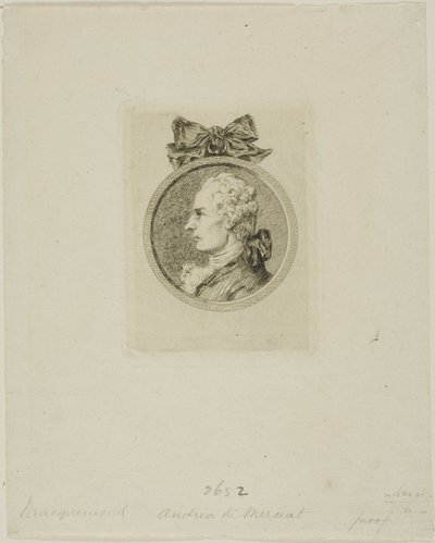 André de Nerciat door Félix Henri Bracquemond