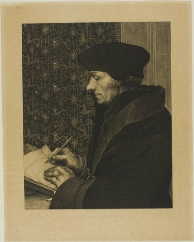 Erasmus door Félix Henri Bracquemond