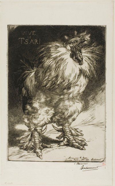 Lang leve de tsaar! door Félix Henri Bracquemond