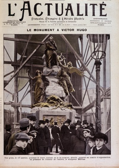 Inhuldiging van het monument voor Victor Hugo door Barrias, Parijs, 17 januari door Félix Joseph Barrias