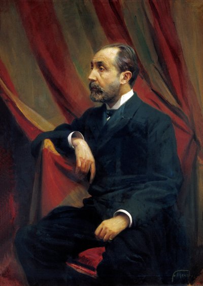 Portret van Bartomeu Robert i Yarzabal (1842-1902), Spaanse arts en politicus door Félix Mestres Borrell