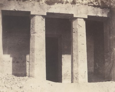 Béni-Haçan, Hypogeen architectuur - Tombe van Amoneï, 1851-52, gedrukt 1853-54 door Félix Teynard