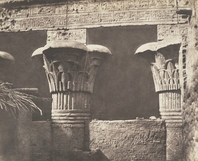 Esneh Latopolis, Constructie Ensablée - Architraaf, Schachten en Kapitelen door Félix Teynard