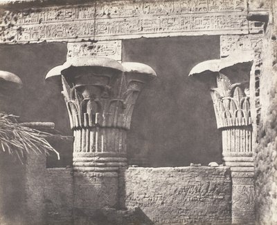 Esneh Latopolis, Constructie Ensablée - Architraaf, Futs, en Chapit..., 1851-52, gedrukt 1853-54 door Félix Teynard