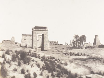 Karnak Thebe, Vue Générale des Ruines Prise du Point B, 1851-52, gedrukt 1853-54 door Félix Teynard