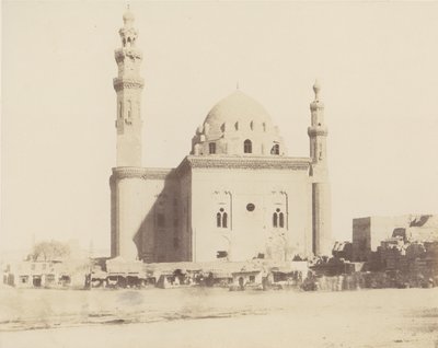 Le Kaire, Moskee van Sultan Haçan het Graf, 1851-52, gedrukt 1853-54 door Félix Teynard
