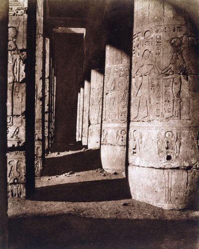 Medinet-Abou door Félix Teynard