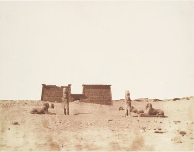 Sébôuah, Algemeen Uitzicht op de Tempel door Félix Teynard