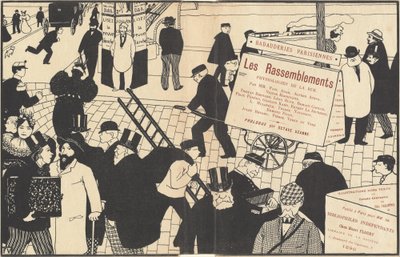 Boekomslag voor "Les Rassemblements" door Félix Vallotton