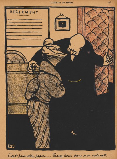 Misdrijven en Straffen XIX, 776: Het gaat over je vader door Félix Vallotton