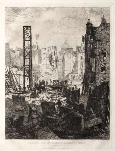 Sloop voor de Verlenging van de Boulevard St. Germain door Félix Vallotton