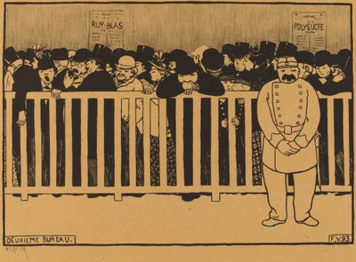 Tweede Bureau (Kassa) door Félix Vallotton